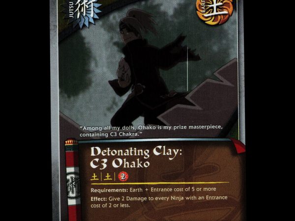 Detonating Clay: C3 Ohako - 746 - NM - 1st Edition - Foil - Naruto CCG - D3-63