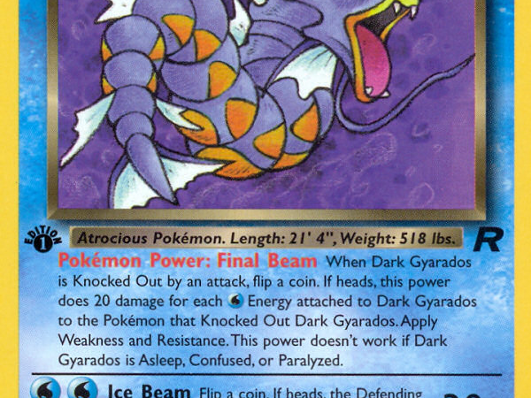 Dark Gyarados (25/82) [Team Rocket 1st Edition]