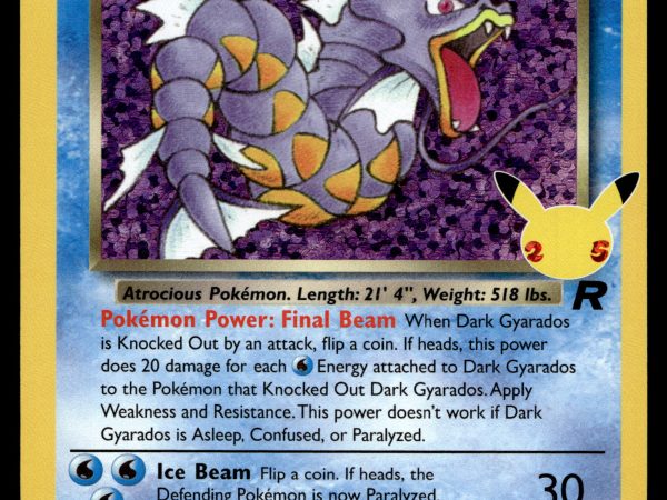 Dark Gyarados - 8/82 - NM - Holo - Celebrations - Pokemon - A10-13