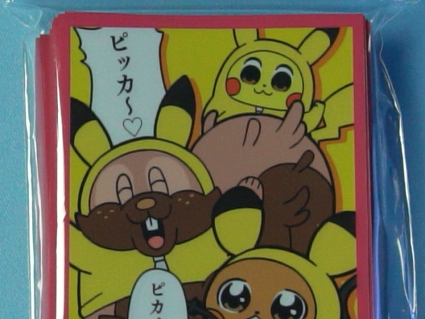 Dedenne, Greedent, Pikachu Cosplay Sleeves - Set of 64 Sleeves - Japanese - Pokemon Center