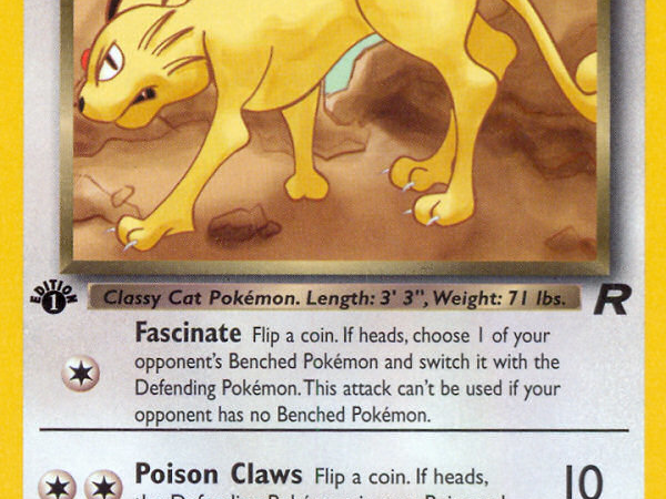 Dark Persian (42/82) [Team Rocket 1st Edition]