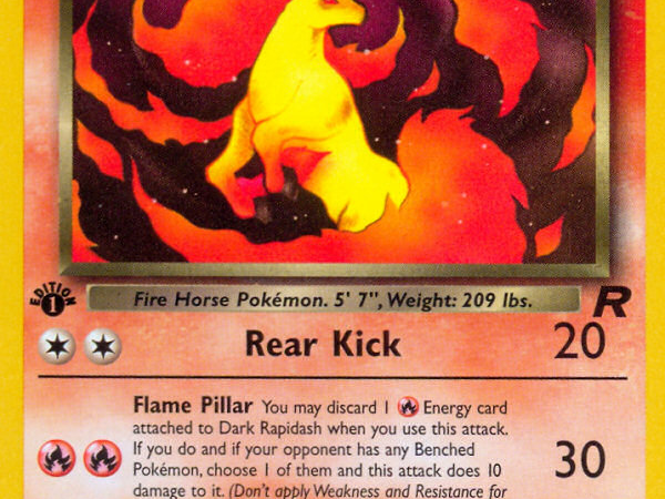 Dark Rapidash (44/82) [Team Rocket 1st Edition]