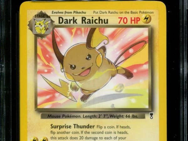 Dark Raichu - 7/110 - CGC 8 - Non-Holo Rare - Legendary Collection Theme Deck - Pokemon - 68227