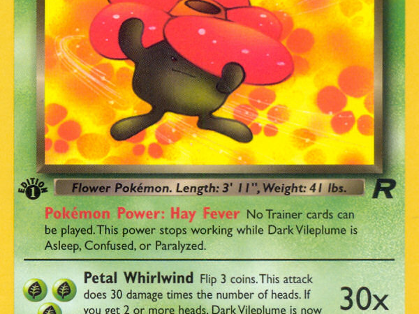 Dark Vileplume (30/82) [Team Rocket 1st Edition]