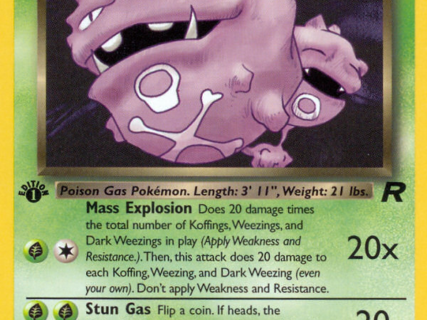 Dark Weezing (31/82) [Team Rocket 1st Edition]