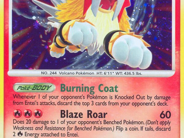 Entei (4/132) (Cracked Ice Holo) [Diamond & Pearl: Secret Wonders]