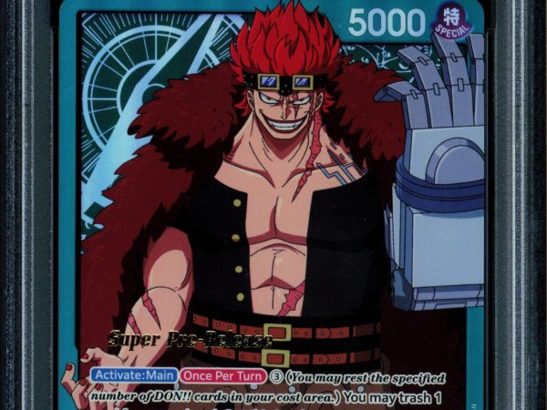 Eustass Captain Kid - ST02-001 - PSA 9 - Alt Art - Super Pre-Release - One Piece - 519