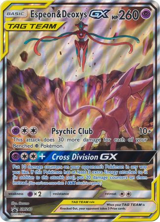 Espeon & Deoxys GX (SM240) (Jumbo Card) [Sun & Moon: Black Star Promos]