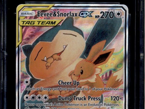 Eevee & Snorlax Vmax - SM169 - CGC 10 - Alt Art - Promo - Pokemon - 92127