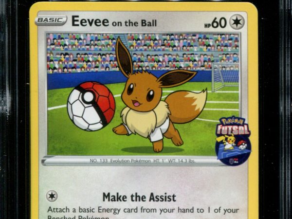 Eevee on the Ball - 002/005 - CGC 9 - Futsal Collection - UK Game Promo - Pokemon -  15032
