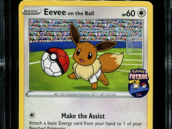 Eevee on the Ball - 002/005 - CGC 9 - Futsal Collection - UK Game Promo - Pokemon -  15018
