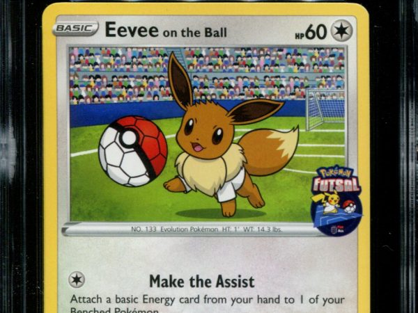 Eevee on the Ball - 002/005 - CGC 9 - Futsal Collection - UK Game Promo - Pokemon -  15034