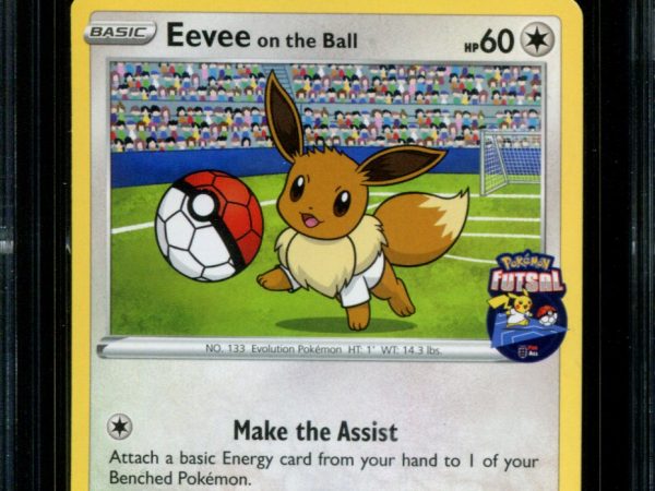 Eevee on the Ball - 002/005 - CGC 9.5 Gem Mint - Futsal Collection - Pokemon - 37064
