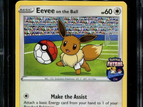 Eevee on the Ball - 002/005 - CGC 9 - Futsal Collection - UK Game Promo - Pokemon -  15023