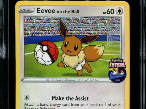 Eevee on the Ball - 002/005 - CGC 9 - Futsal Collection - UK Game Promo - Pokemon -  15025