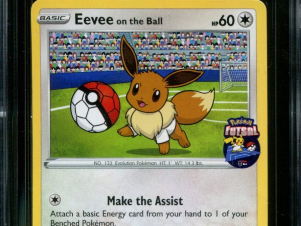 Eevee on the Ball - 002/005 - CGC 9.5 - Futsal Collection - Pokemon - 36810