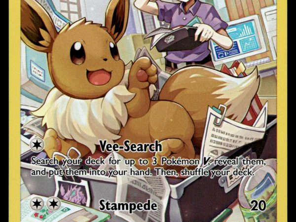 Eevee - TG11/TG30 - NM - Full Art - Brilliant Stars - Pokemon - A6-30