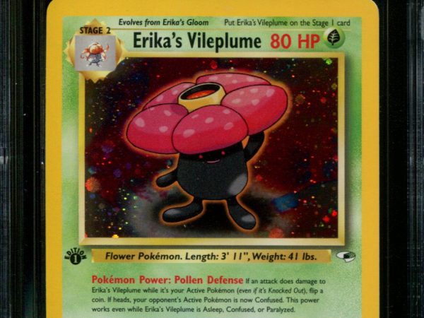 Erika's Vileplume - 5/132 - CGC 8.5 - 1st Edition - Gym Heroes - Pokemon - 48020