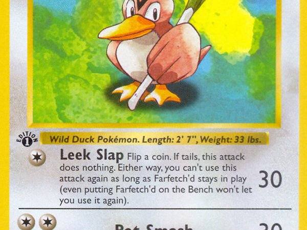 Farfetch'd (27/102) (Shadowless) [Base Set 1st Edition]