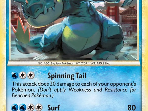 Feraligatr (20/123) (Theme Deck Exclusive) [HeartGold & SoulSilver: Base Set]