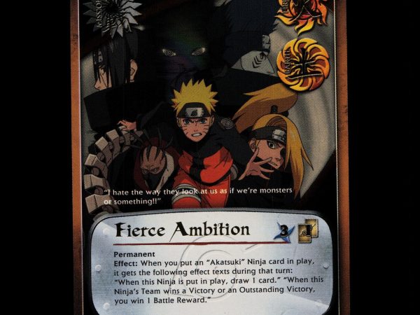 Fierce Ambition - 621 - NM - Unlimited - Foil - Naruto CCG - D3-126
