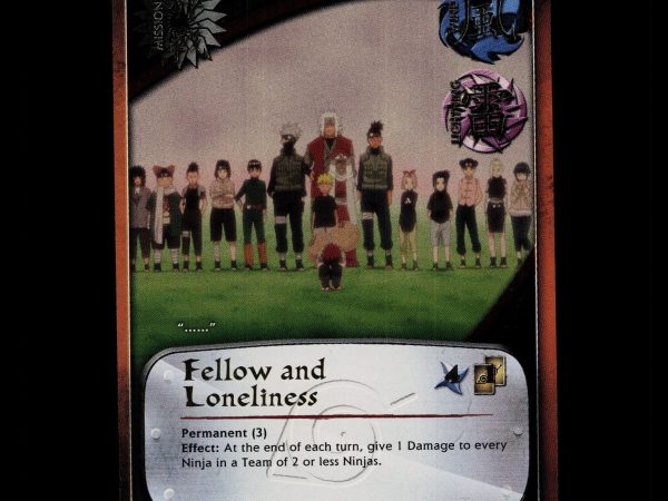 Fellow and Loneliness - 448 - NM - 1st Edition - Foil - Naruto CCG - D4-242