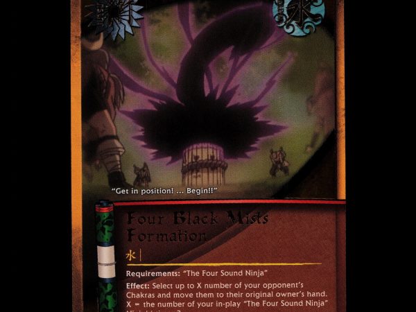 Four Black Mists Formation - 225 - NM - 1st Edition - Foil - Naruto CCG - D4-215