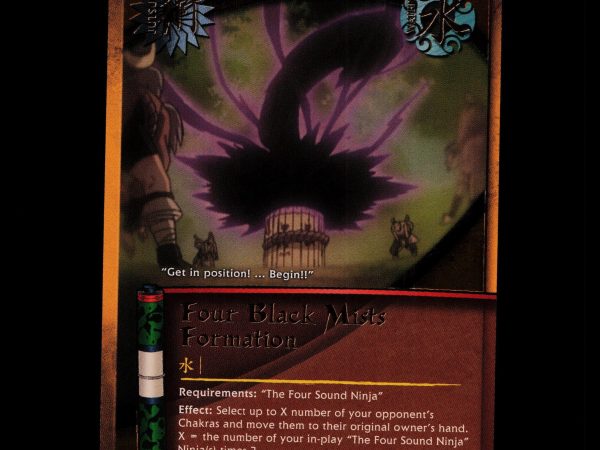 Four Black Mists Formation - 225 - NM - 1st Edition - Foil - Naruto CCG - D4-216