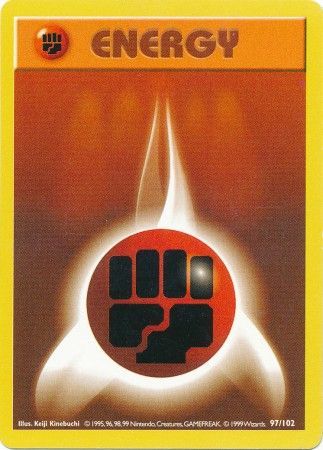 Fighting Energy (97/102) [Base Set (Shadowless)]