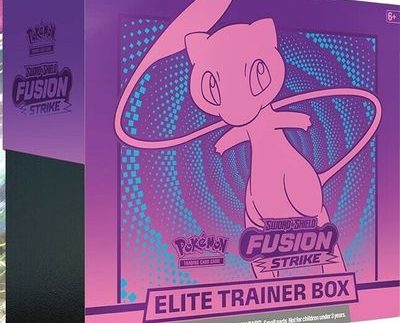 Fusion Strike Elite Trainer Box Case (10x ETB) - Mew Art - Sealed - New