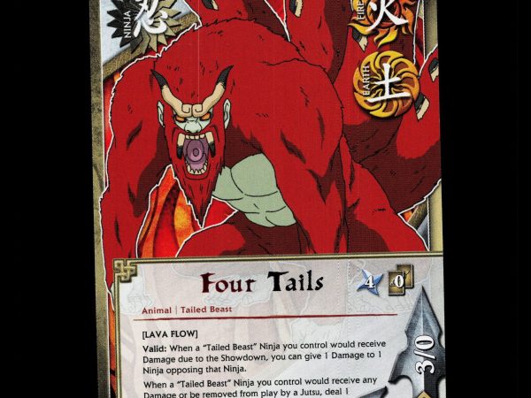 Four Tails - 1447 - NM - 1st Edition Rare - S25 - Naruto CCG - D4-71