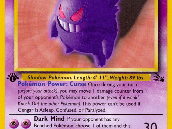 Gengar (20/62) [Fossil 1st Edition]