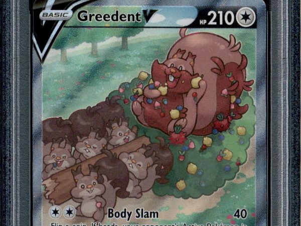 Greedent V - 257/264 - PSA 10 - Alt Art - Fusion Strike - Pokemon - 30077