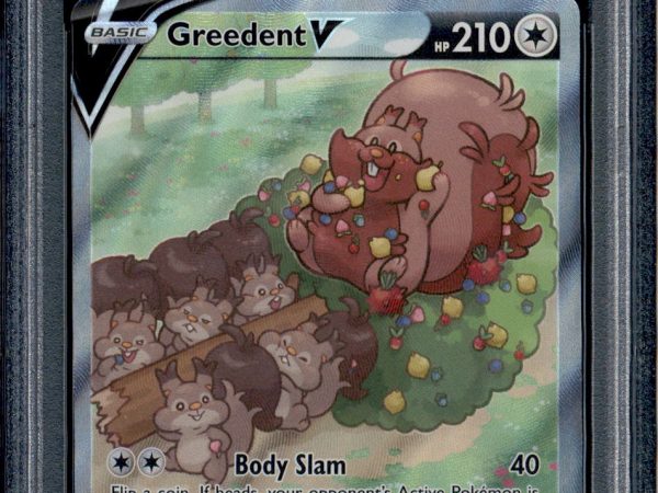 Greedent V - 257/264 - PSA 9 - Alt Art - Fusion Strike - Pokemon - 30079
