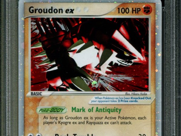 Groudon ex - 93/101 - PSA 9 - Ultra Rare - Hidden Legends - Pokemon - 64928