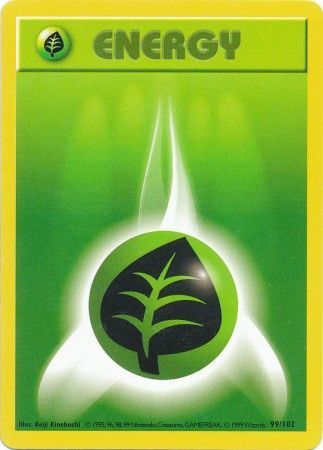 Grass Energy (99/102) [Base Set (Shadowless)]