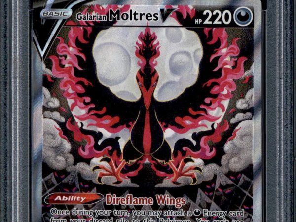 Galarian Moltres V - 177/198 - PSA 10 - Alt Art - Chilling Reign - Pokemon - 10667