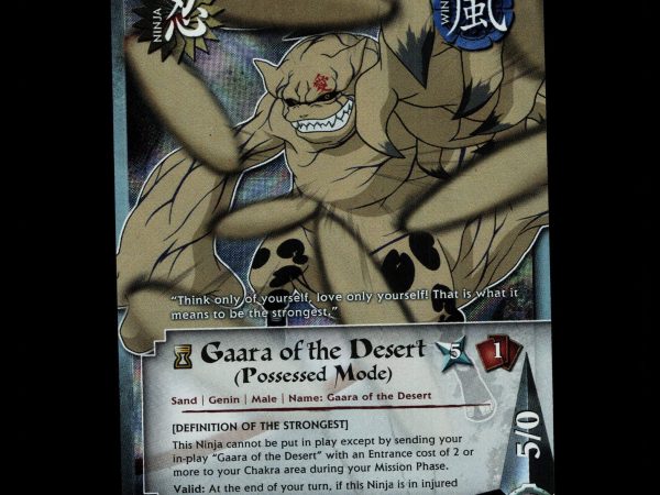 Gaara of the Desert (Possessed Mode) - us112 - NM - 1st Edition - Foil - Naruto CCG - D4-245