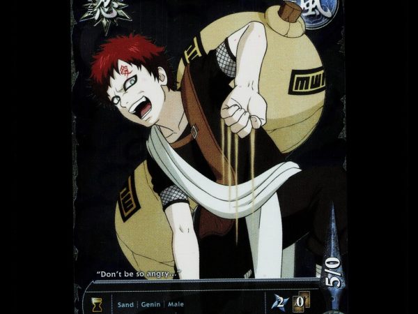 Gaara of the Desert - 1267 - NM - 1st Edition Foil - S22 - Naruto CCG - D4-26
