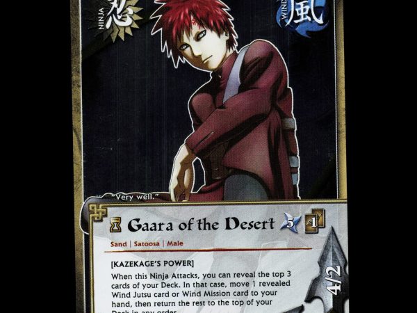 Gaara of the Desert - 1357 - NM - 1st Edition Foil - TP4 - Naruto CCG - D4-185