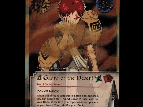 Gaara of the Desert - 145 - NM - 1st Edition - Foil - Naruto CCG - D4-344