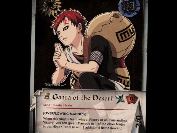 Gaara of the Desert - 112 - NM - Unlimited - Foil - Naruto CCG - E1-106
