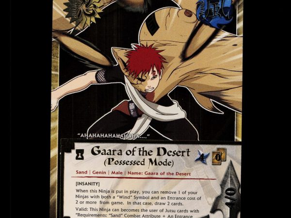 Gaara of the Desert (Possessed Mode) - 638 - NM - 1st Edition - Foil - Naruto CCG - D4-308