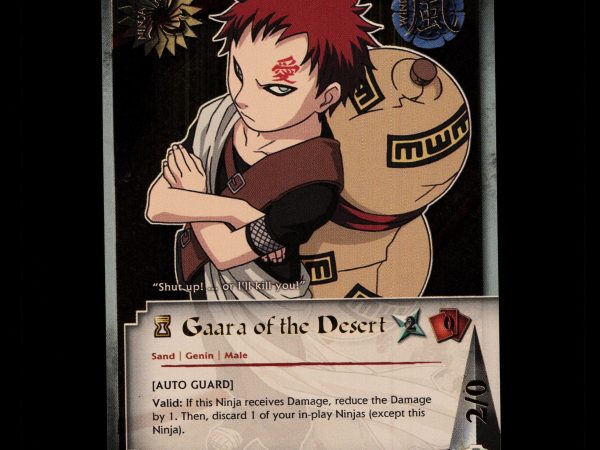 Gaara of the Desert - 058 - NM - 1st Edition - Foil - Naruto CCG - D4-82