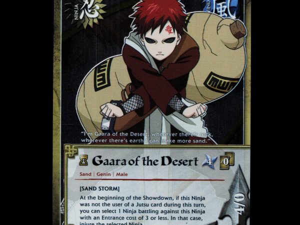 Gaara of the Desert - 818 - NM - 1st Edition - Foil - Naruto CCG - D4-179