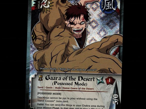 Gaara of the Desert (Possessed Mode) - 179 - NM - Diamond Foil - Promo - Naruto CCG - E1-76