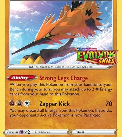 Galarian Zapdos (SWSH124) (Prerelease Promo) [Sword & Shield: Black Star Promos]