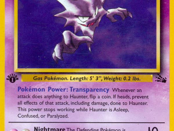 Haunter (21/62) [Fossil 1st Edition]