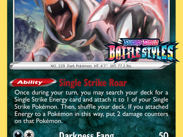 Houndoom (SWSH090) (Prerelease Promo) [Sword & Shield: Black Star Promos]