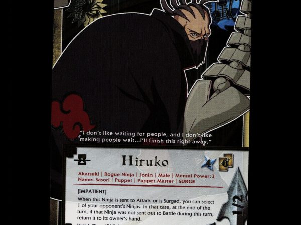 Hiruko - 845 - NM - 1st Edition Foil - S18 - Naruto CCG - D4-108